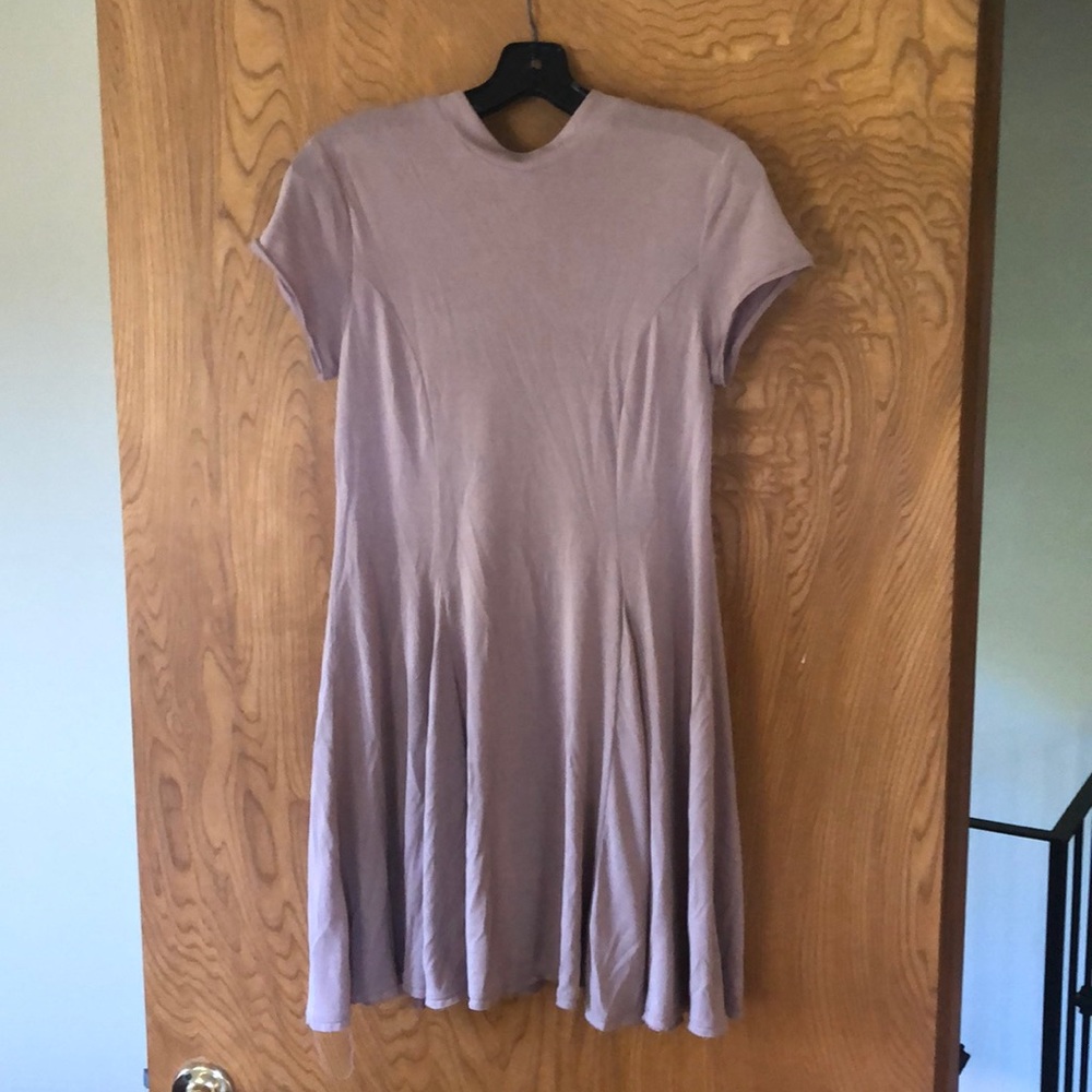 Mauve flowy mini dress